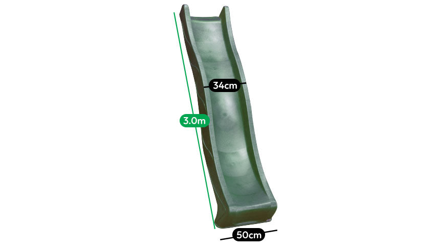Lifespan Kids 3.0m Outdoor Slide – Yellow Playground Slide for Backyard Fun