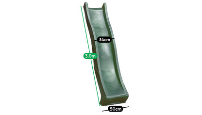 Lifespan Kids 3.0m Outdoor Slide – Yellow Playground Slide for Backyard Fun