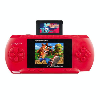 2.4 Mini Colour Screen Gaming Console For Kids - Classic Intellectual Games - Red