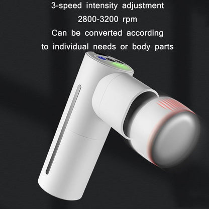 Brushless Massager With Hot Compress For Muscle Relaxation - Metal Gray