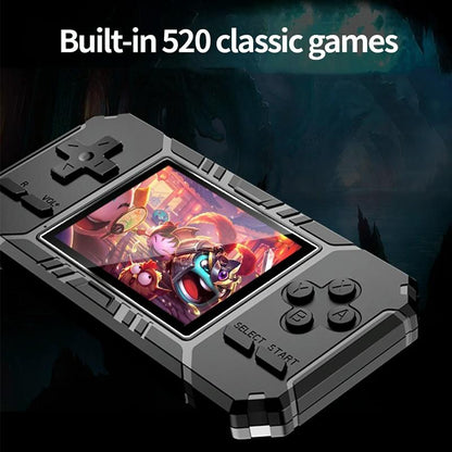 520 Classic Games Handheld Console With 3.0 Screen For S8 - Blue