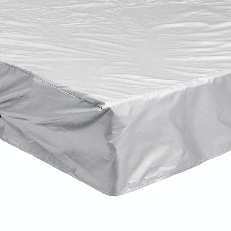 244x244x90cm Waterproof & Dustproof Cover for Bathtub Swimming Pool Table & Chair - Protects from Falling Leaves - Black