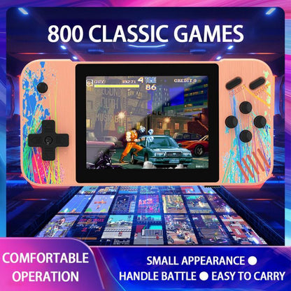 800 Built-In Games G3 Macaron Handheld Game Console With 3.5 Screen - Grey