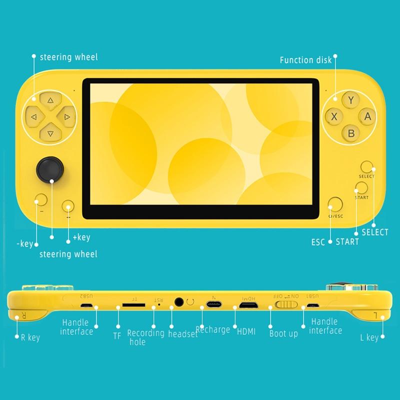 5.1 Handheld Game Console With 8Gb Memory & Hdmi Output - X20 Life Classic Games - Gray