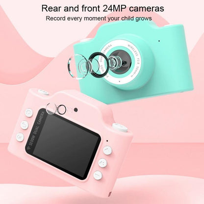 Fun Cartoon Digital Camera for Kids - 24mp Wifi Educational Toys - Yellow