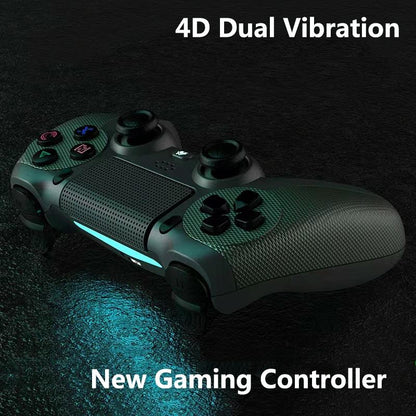 Wireless Bluetooth Gamepad Controller for Ps4 - Battle Gray with Light Bar - Mountain Blue
