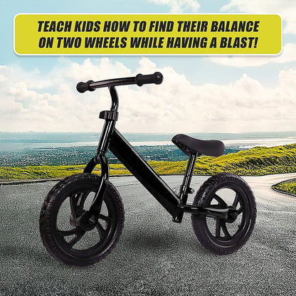 Kids Balance Bike – Ride-On Push Bicycle with Lightweight Frame & Wheels