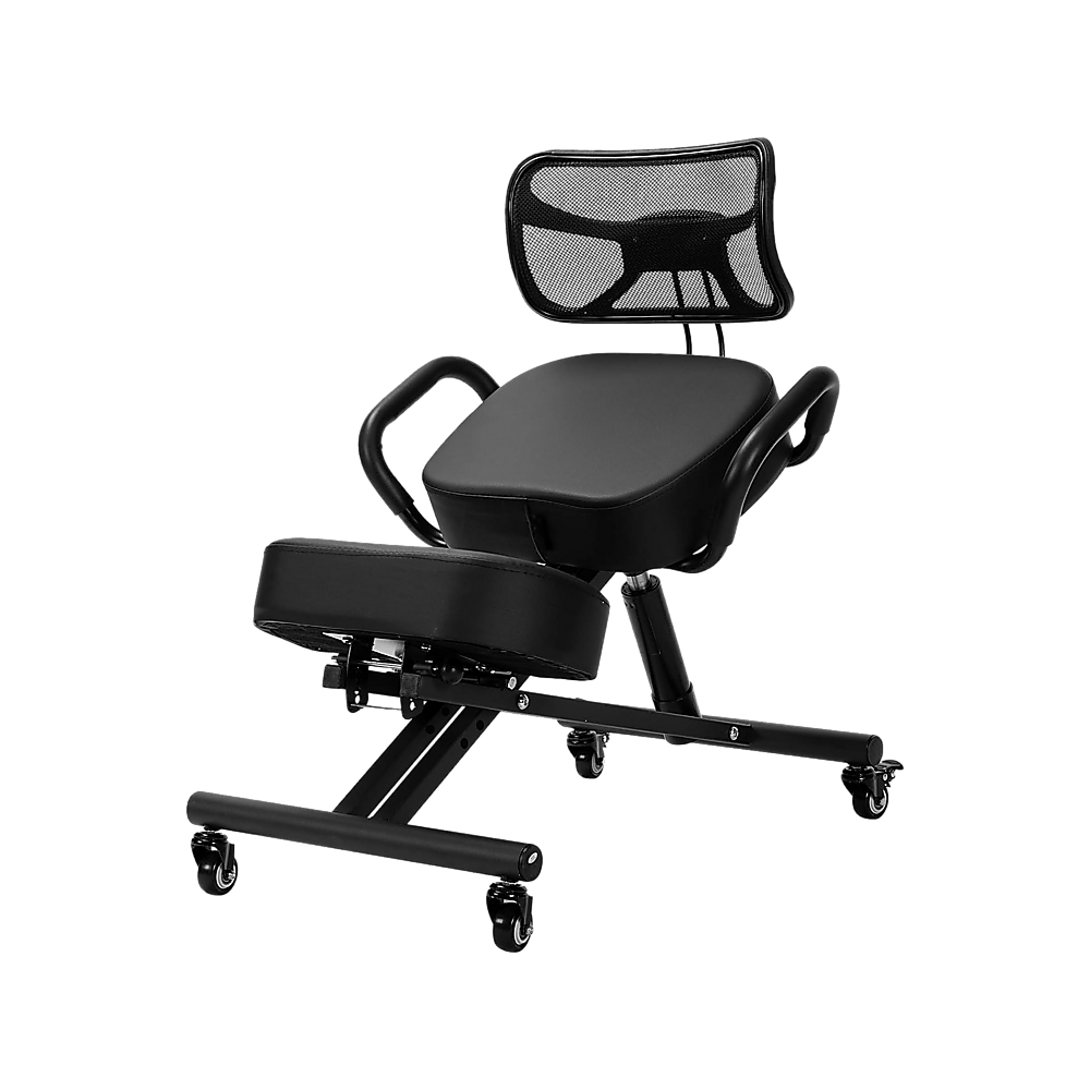 Braneit™ Ergonomic Kneeling Chair – Adjustable Posture Seat with Backrest & Casters