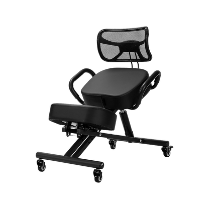 Braneit™ Ergonomic Kneeling Chair – Adjustable Posture Seat with Backrest & Casters