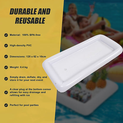 Inflatable Drinks Holder Floating Ice Bar Pool Party