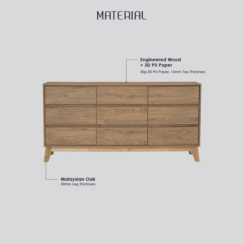 Braneit™ Hirado Sideboard Buffet - Natural