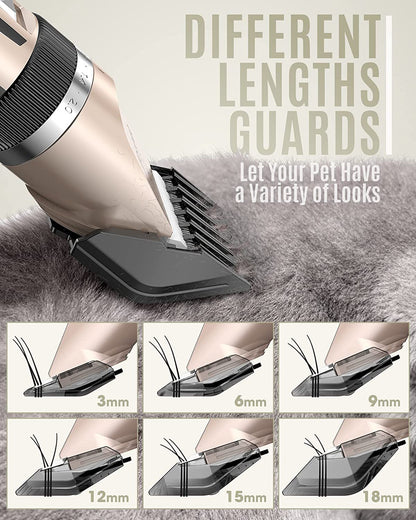 Silent Pet Hair Clipper - Electric Grooming Clippers for Dogs & Cats