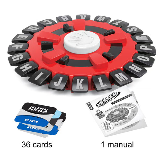 2 Pcs Red  Words Game | Fun & Interactive Letter Board Family Game | Educational Word Challenge for Kids & Adults