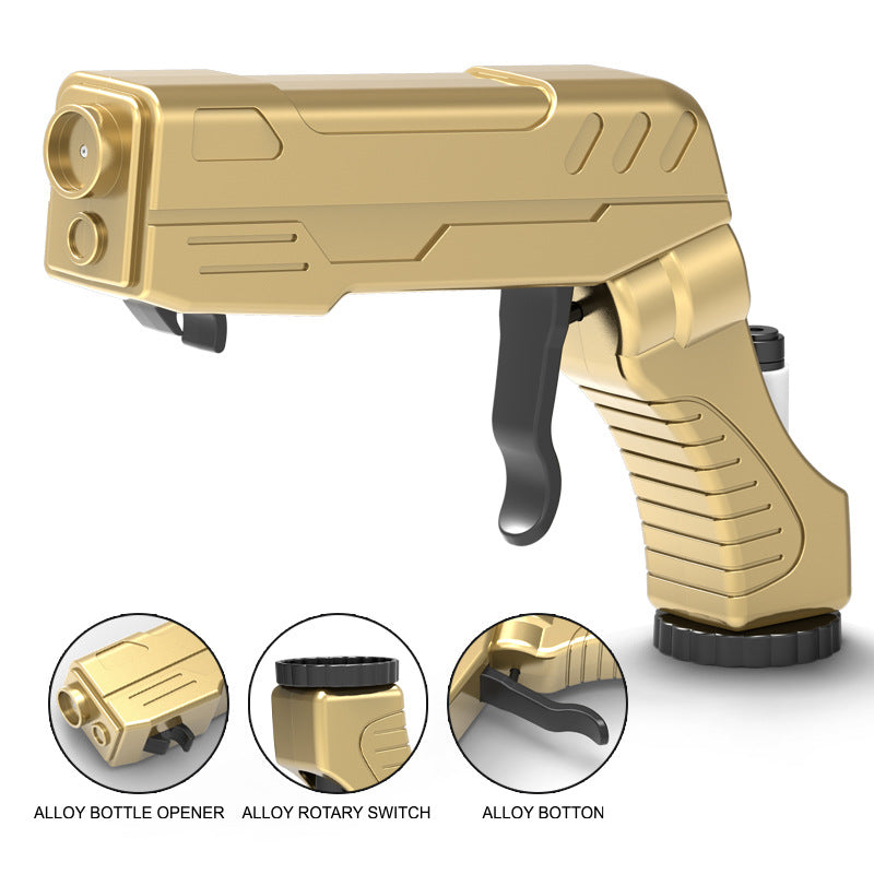 Gold Alloy Edition Champagne Gun Party Champagne Gun Sprayer - Novelty Beer Bottle Ejector & Stopper