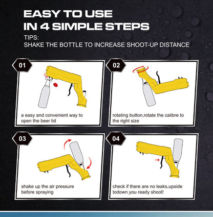 Silver Alloy Edition Party Atmosphere Setting Tools Party Atmosphere Props - Novelty Beer Bottle Ejector & Stopper