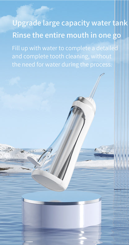 Pink Portable Ultrasonic Oral Irrigator with 3 Cleaning Modes Smart Teeth Cleaning Machine