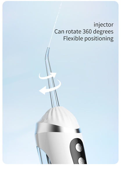Pink Portable Ultrasonic Oral Irrigator with 3 Cleaning Modes Smart Teeth Cleaning Machine