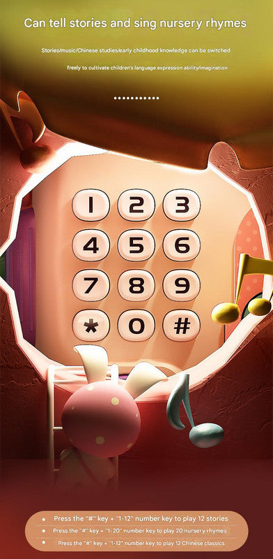Interactive Kids' Piggy Bank Safe with Music, Stories & Password Lock(Cyan)