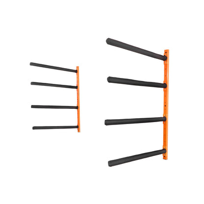VEVOR Wall Kayak Storage Rack, 4-Capacity Wall Mounted Kayak Holders for Kayak Canoe Paddle Board, Kayak Storage Hooks with Adjustable Padded Arms, 181.6 KG Load Kayak Hanger for Indoor Outdoor Garage