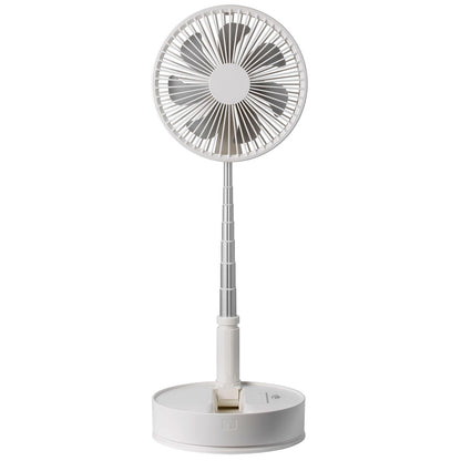 VEVOR 8 Inch Foldable Oscillating Standing Fan with Remote Control, 4 Speed Adjustable Portable Desk Quiet Fan, 7200mah Rechargeable USB Small Fan, Folded Rotating Floor Fan for Bedroom Office Travel