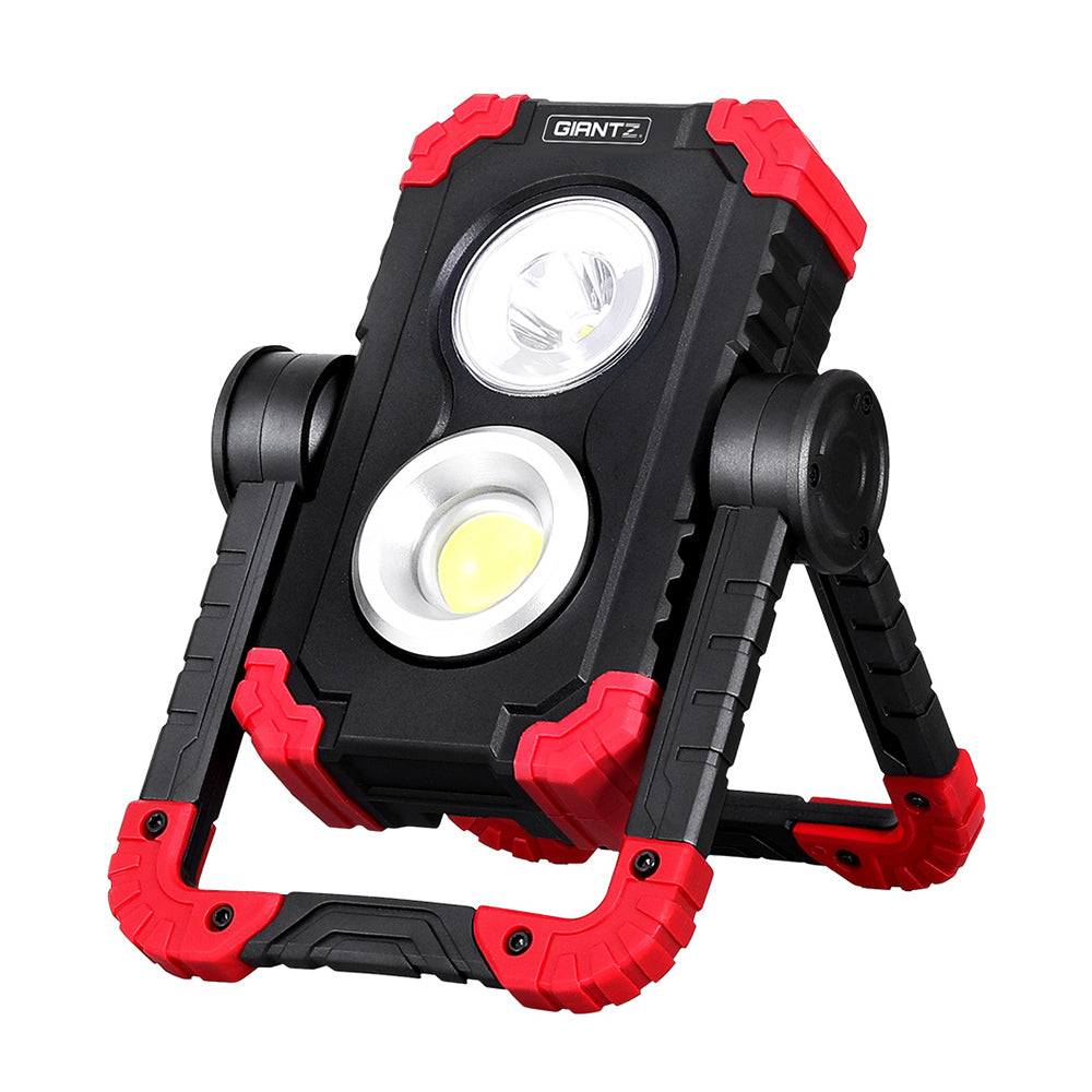 Giantz Rechargeable LED Work Light Cordless Torch USB Folding Rotation Lamp