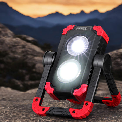 Giantz Rechargeable LED Work Light Cordless Torch USB Folding Rotation Lamp